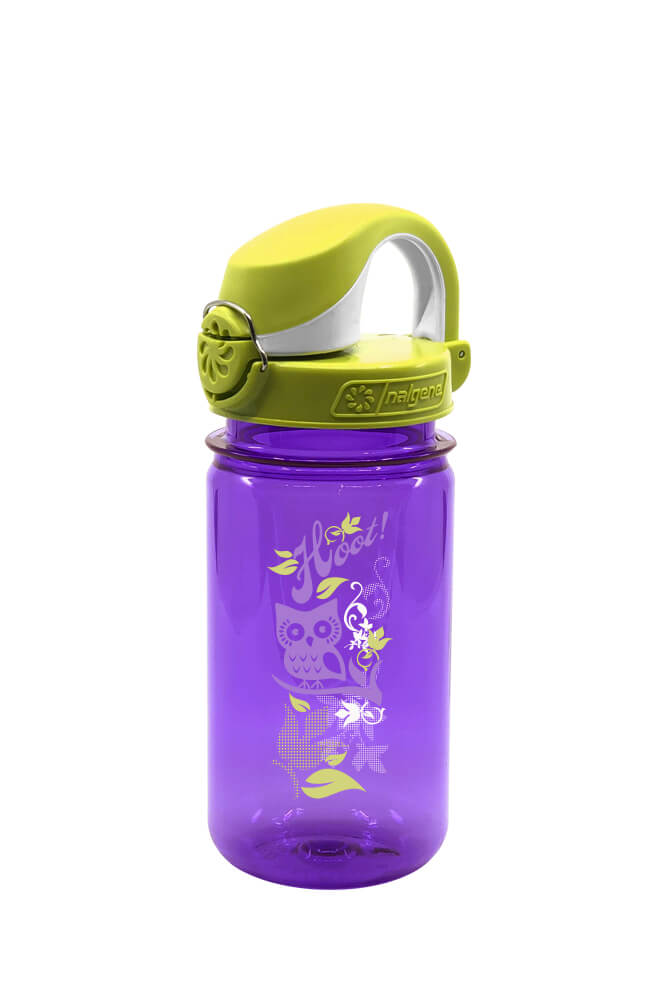 12oz On-The-Fly Kids Lock-Top Bottle with Graphics - Hoot