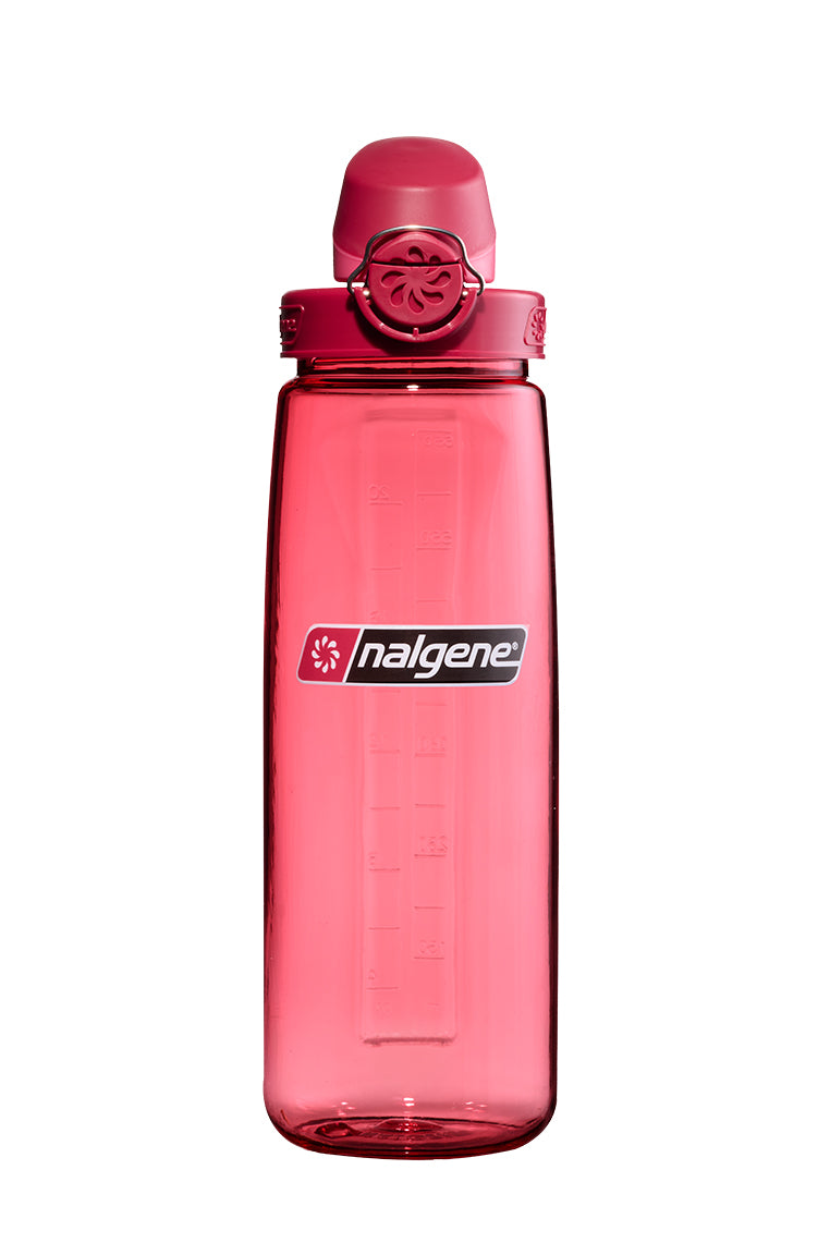 24oz On-The-Fly Lock-Top Bottle - Pink with Beet Red Cap