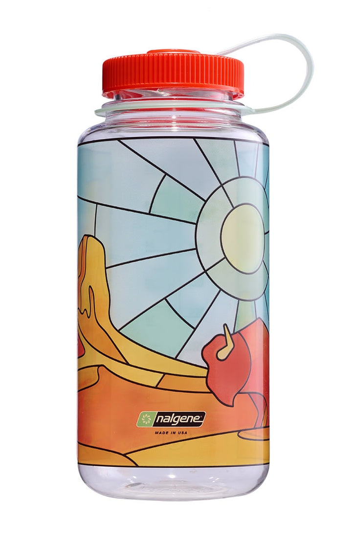 32oz Wide Mouth Stained Glass Print Bottles W2