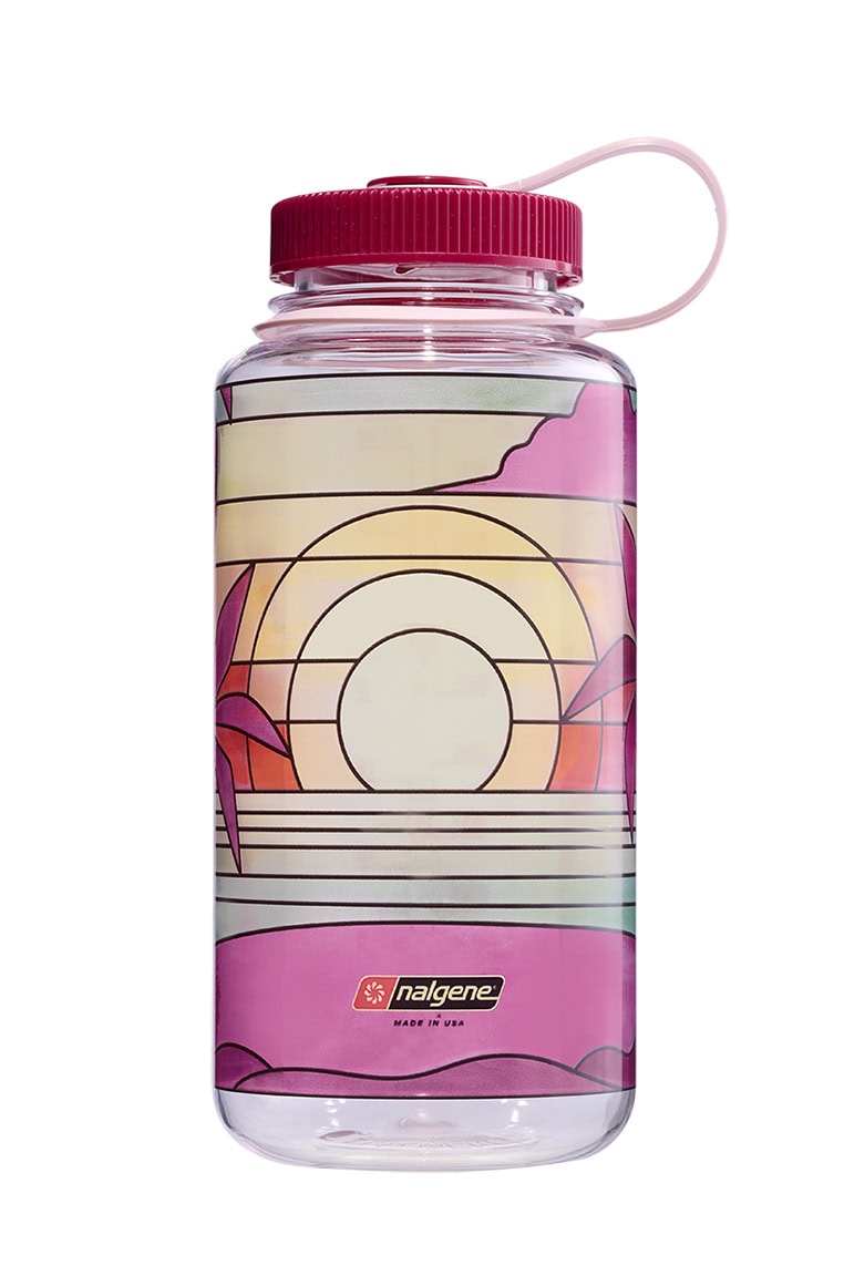 32oz Wide Mouth Stained Glass Print Bottles - Sunset