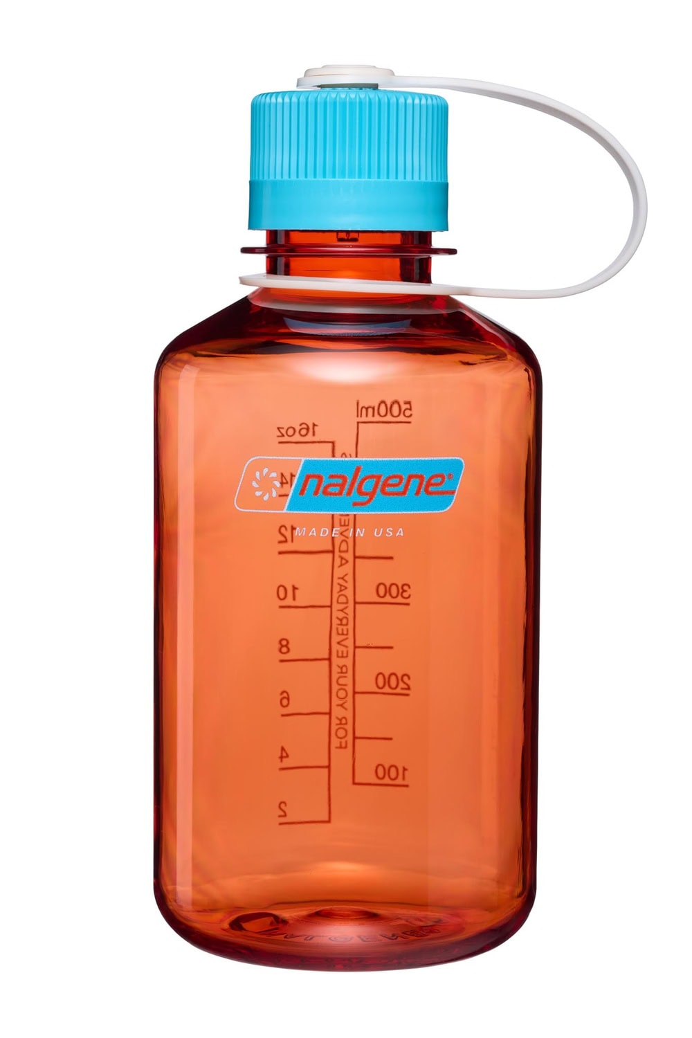 16oz Narrow Mouth Thrill & Motion - Flame with Blue Atoll