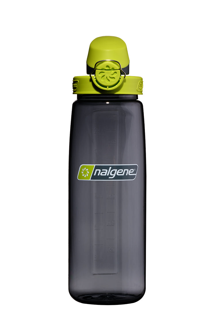 24oz On-The-Fly Lock-Top Bottle - Charcoal with Lime Charcoal Cap