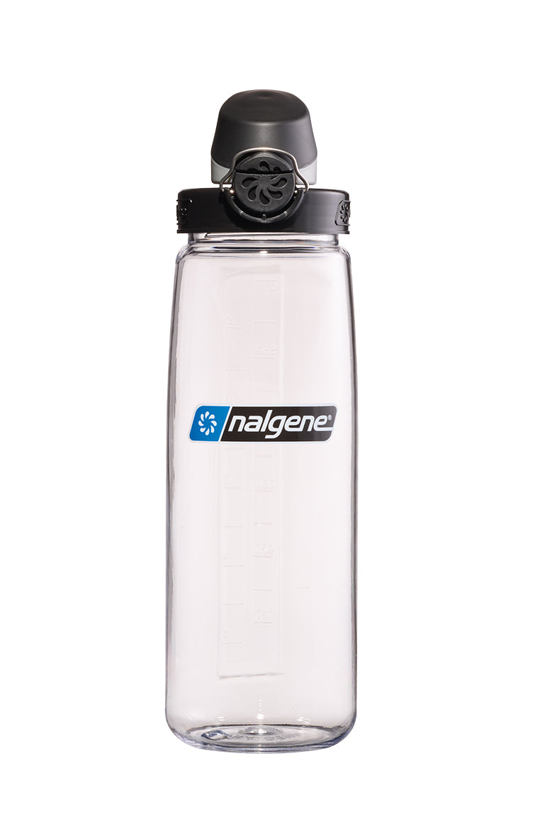 24oz On-The-Fly Lock-Top Bottle - Clear with Black Cap