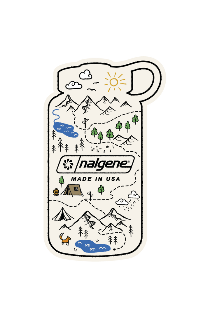 Nalgene Bottle Map Sticker E8