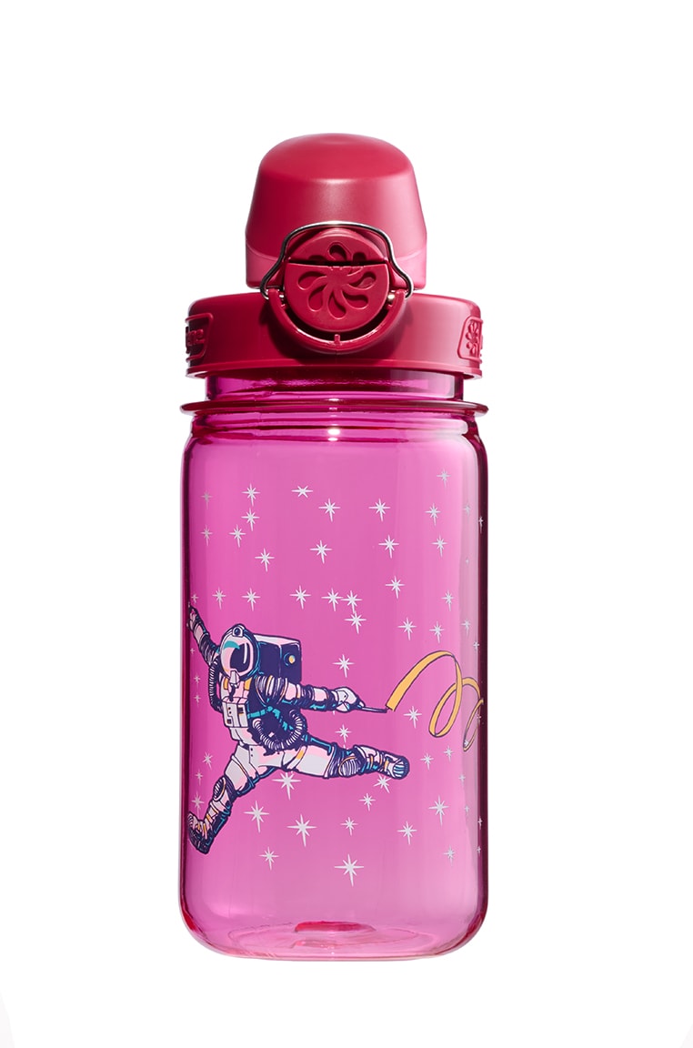 12oz On-The-Fly Kids Lock-Top Bottle with Graphics - Dancing Astronaut