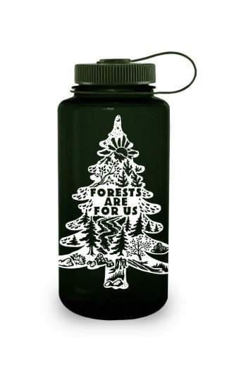 32oz Wide Mouth “Public Lands: Forests Are for Us” Bottle S9
